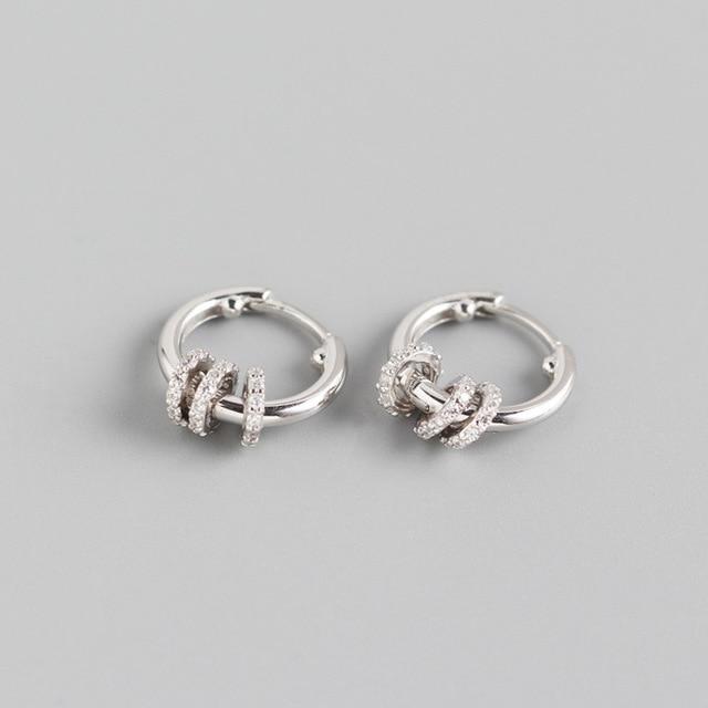 Geometric Earrings Fashion Stud Earrings Ear Cuff Charm Jewelry-Earrings-Arimonz-Silver-Arimonz