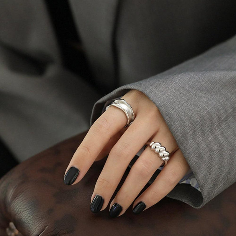 Geometric Enamel Adjustable Ring Fashion Jewelry for Women-Rings-Arimonz-Arimonz