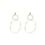 Geometric Oversized Earrings-Earrings-Arimonz-2 Hoops-Gold-Arimonz