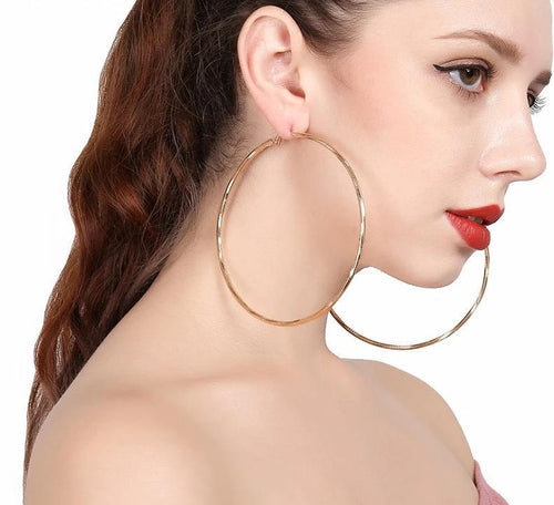 Geometric Oversized Earrings-Earrings-Arimonz-Arimonz
