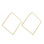 Geometric Oversized Earrings-Earrings-Arimonz-Diamond-Gold-Arimonz