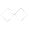 Geometric Oversized Earrings-Earrings-Arimonz-Diamond-Silver-Arimonz