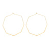 Geometric Oversized Earrings-Earrings-Arimonz-Octagon-Gold-Arimonz