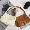 Girl Handbag Canvas Teenager Shoulder Bags Teenage Women Messenger Bag-Handbags-Arimonz-Arimonz