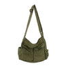 Girl Handbag Canvas Teenager Shoulder Bags Teenage Women Messenger Bag-Handbags-Arimonz-Green-Arimonz