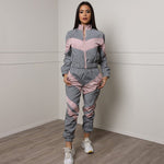 Glow Jacket & Trousers Tracksuits Set-Fuzzy Jackets-Arimonz-Arimonz