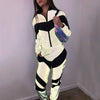 Glow Jacket & Trousers Tracksuits Set-Fuzzy Jackets-Arimonz-Arimonz