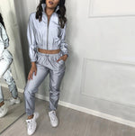 Glow Jacket & Trousers Tracksuits Set-Fuzzy Jackets-Arimonz-Arimonz