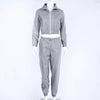 Glow Jacket & Trousers Tracksuits Set-Fuzzy Jackets-Arimonz-Gray-S-Suit-Arimonz
