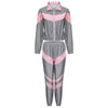 Glow Jacket & Trousers Tracksuits Set-Fuzzy Jackets-Arimonz-pink-S-Suit-Arimonz