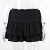 Goth Skirt Women High Waist Bandage Mini Skirt Dark Gothic Punk Skirt-Skirts-Arimonz-Arimonz