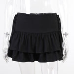 Goth Skirt Women High Waist Bandage Mini Skirt Dark Gothic Punk Skirt-Skirts-Arimonz-Arimonz