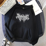 Gothic Oversized Hoodie Long Sleeve Sweatshirt Women Pullover-Pullovers-Arimonz-Arimonz