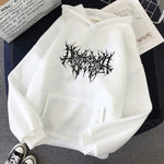 Gothic Oversized Hoodie Long Sleeve Sweatshirt Women Pullover-Pullovers-Arimonz-white-S-Arimonz