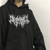 Gothic Oversized Hoodie Long Sleeve Sweatshirt Women Pullover-Pullovers-Arimonz-Arimonz