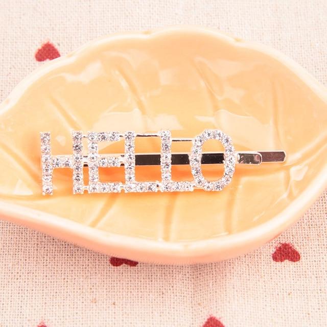 Hair Accessories - Bling Letter Hairpins