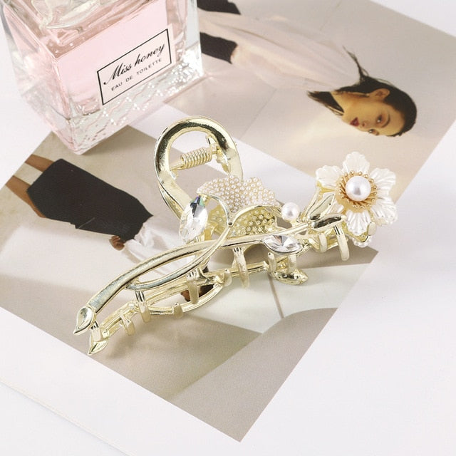 Hair Clip Women Fashion Pearl Tassel Clip Hairpin Hair Accessories-Hair Accessories-Arimonz-5-Arimonz