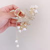 Hair Clip Women Fashion Pearl Tassel Clip Hairpin Hair Accessories-Hair Accessories-Arimonz-Arimonz