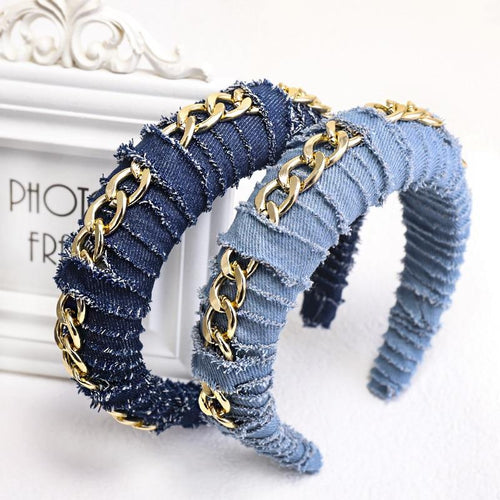Hair Hoop Solid Chain Twist Headband Girl Thick Hair Accessories-Hair Accessories-Arimonz-Arimonz
