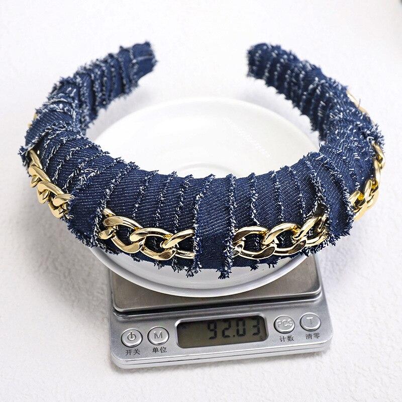 Hair Hoop Solid Chain Twist Headband Girl Thick Hair Accessories-Hair Accessories-Arimonz-Arimonz