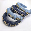 Hair Hoop Solid Chain Twist Headband Girl Thick Hair Accessories-Hair Accessories-Arimonz-Arimonz