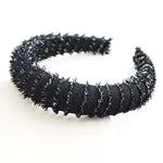 Hair Hoop Solid Chain Twist Headband Girl Thick Hair Accessories-Hair Accessories-Arimonz-Black-Arimonz