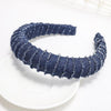 Hair Hoop Solid Chain Twist Headband Girl Thick Hair Accessories-Hair Accessories-Arimonz-Dark Blue-Arimonz