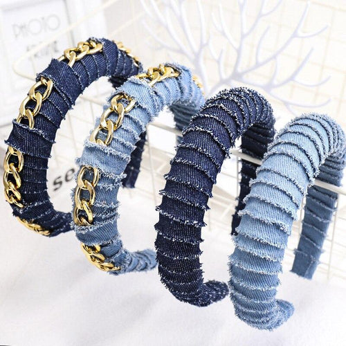 Hair Hoop Solid Chain Twist Headband Girl Thick Hair Accessories-Hair Accessories-Arimonz-Arimonz