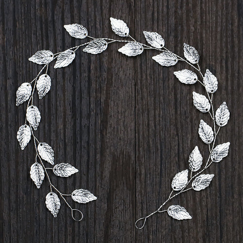 Hairband Leaf Headbands Charm Tiaras Leaves Wedding Hair Accessory-Hair Accessories-Arimonz-Arimonz