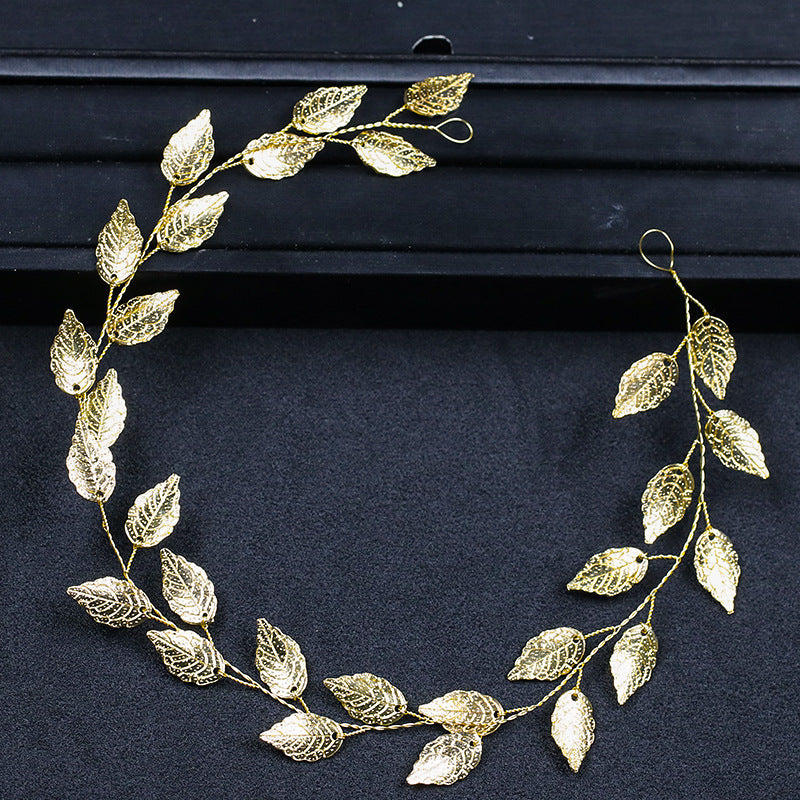 Hairband Leaf Headbands Charm Tiaras Leaves Wedding Hair Accessory-Hair Accessories-Arimonz-Arimonz