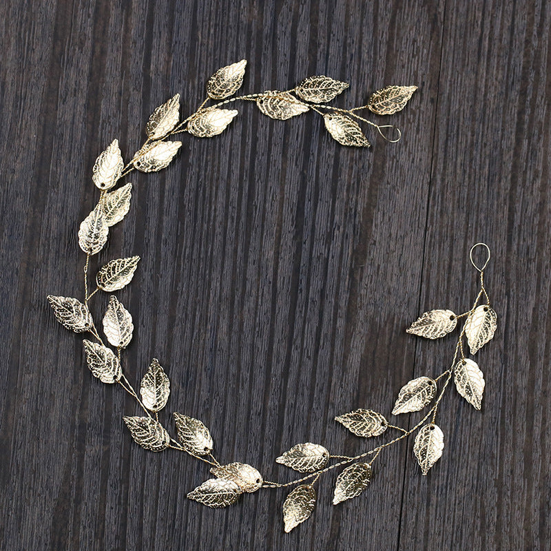 Hairband Leaf Headbands Charm Tiaras Leaves Wedding Hair Accessory-Hair Accessories-Arimonz-Arimonz