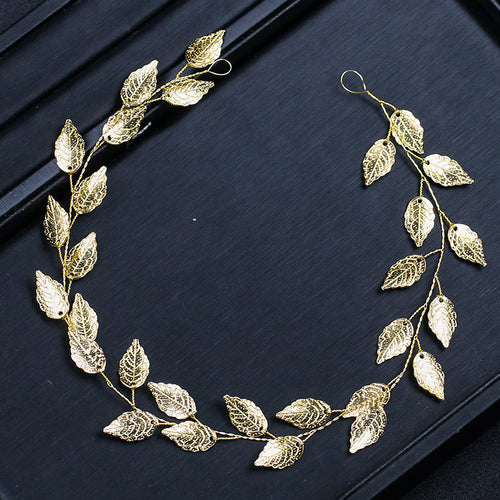 Hairband Leaf Headbands Charm Tiaras Leaves Wedding Hair Accessory-Hair Accessories-Arimonz-Arimonz