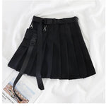 Half-length Pleated Skirt Short Skirt High Waist Women Skirts-Skirts-Arimonz-black-S-Arimonz