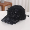 Hand Woven Baseball cap Women Handmade Flower Hollowed Thin Cap-Women's Caps-Arimonz-Arimonz