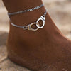 Handcuffs Ankle Bracelet For Women Anklet Fashion Multilayer Foot Chain-Anklets-Arimonz-Arimonz