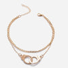 Handcuffs Ankle Bracelet For Women Anklet Fashion Multilayer Foot Chain-Anklets-Arimonz-Arimonz