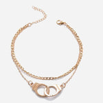 Handcuffs Ankle Bracelet For Women Anklet Fashion Multilayer Foot Chain-Anklets-Arimonz-Arimonz
