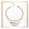 Handcuffs Ankle Bracelet For Women Anklet Fashion Multilayer Foot Chain-Anklets-Arimonz-Gold-Arimonz