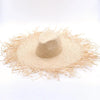 Handmade Women Straw Sun Hats Large Wide Brim Beach Straw Sun Caps-Summer Hats-Arimonz-Arimonz