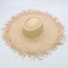 Handmade Women Straw Sun Hats Large Wide Brim Beach Straw Sun Caps-Summer Hats-Arimonz-Arimonz