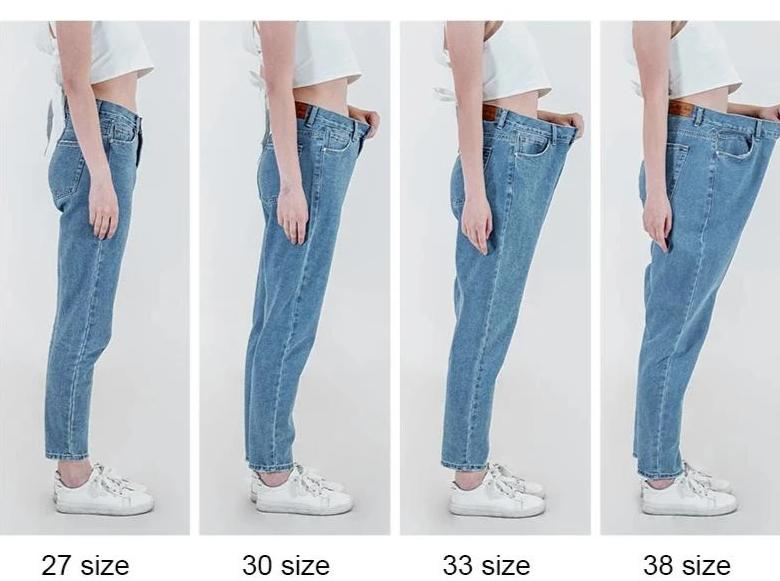 Harem High Waist Blue Straight Jean-Straight Jeans-Arimonz-Arimonz