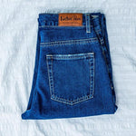 Harem High Waist Blue Straight Jean-Straight Jeans-Arimonz-Arimonz