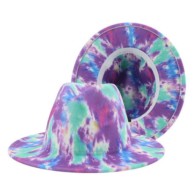 Hats for Women Fedoras Hats Winter Tie Dye Autumn Women Hats-Winter Hats-Arimonz-1-Arimonz