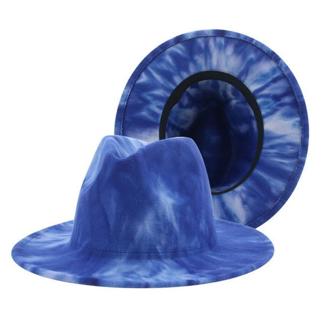 Hats for Women Fedoras Hats Winter Tie Dye Autumn Women Hats-Winter Hats-Arimonz-3-Arimonz