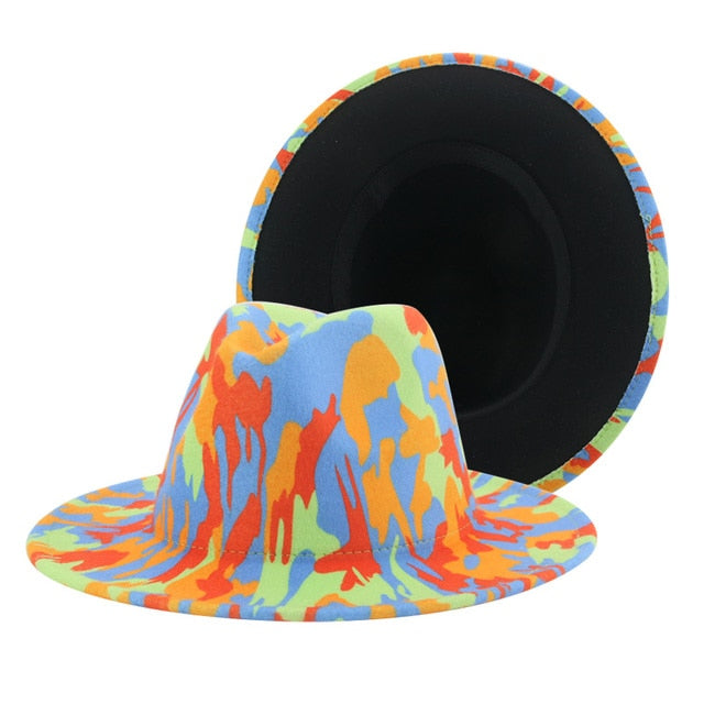 Hats for Women Fedoras Hats Winter Tie Dye Autumn Women Hats-Winter Hats-Arimonz-8-Arimonz