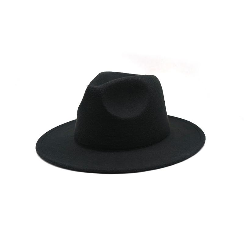 Women Felt Hat Fedoras Brim Hats For Women British Style Vintage Hats –  Arimonz
