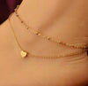 Heart Anklet Double Layer Chain Anklet For Women-Anklets-Arimonz-Arimonz