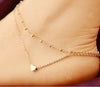 Heart Anklet Double Layer Chain Anklet For Women-Anklets-Arimonz-Arimonz