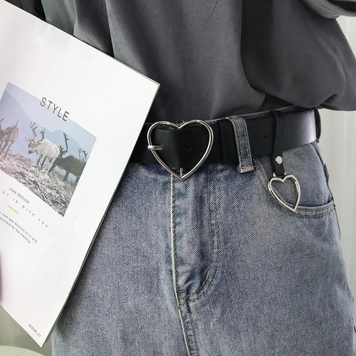 Heart Buckle Adjustable Belt-Belts-Arimonz-Arimonz