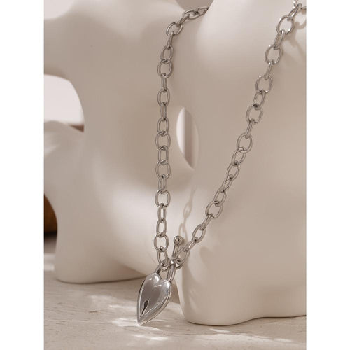 Heart Lock Pendant Necklace for Women Fashion Choker Necklace for Women-Necklaces-Arimonz-Arimonz